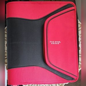 Five Star Zipper Binder, 1-1/2 Inch 3-Ring Binder with 3-Pocket Expanding File